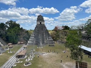▲蔡英文前往瓜地馬拉蒂卡爾（Tikal）國家公園，欣賞並親登馬雅文明遺跡。（圖／記者黃宣尹攝，2023.04.01）