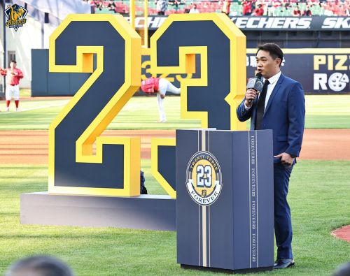 ▲彭政閔那天被問到的最後一個問題是：「為什麼你覺得你值得這樣的引退儀式？」（兄弟提供）