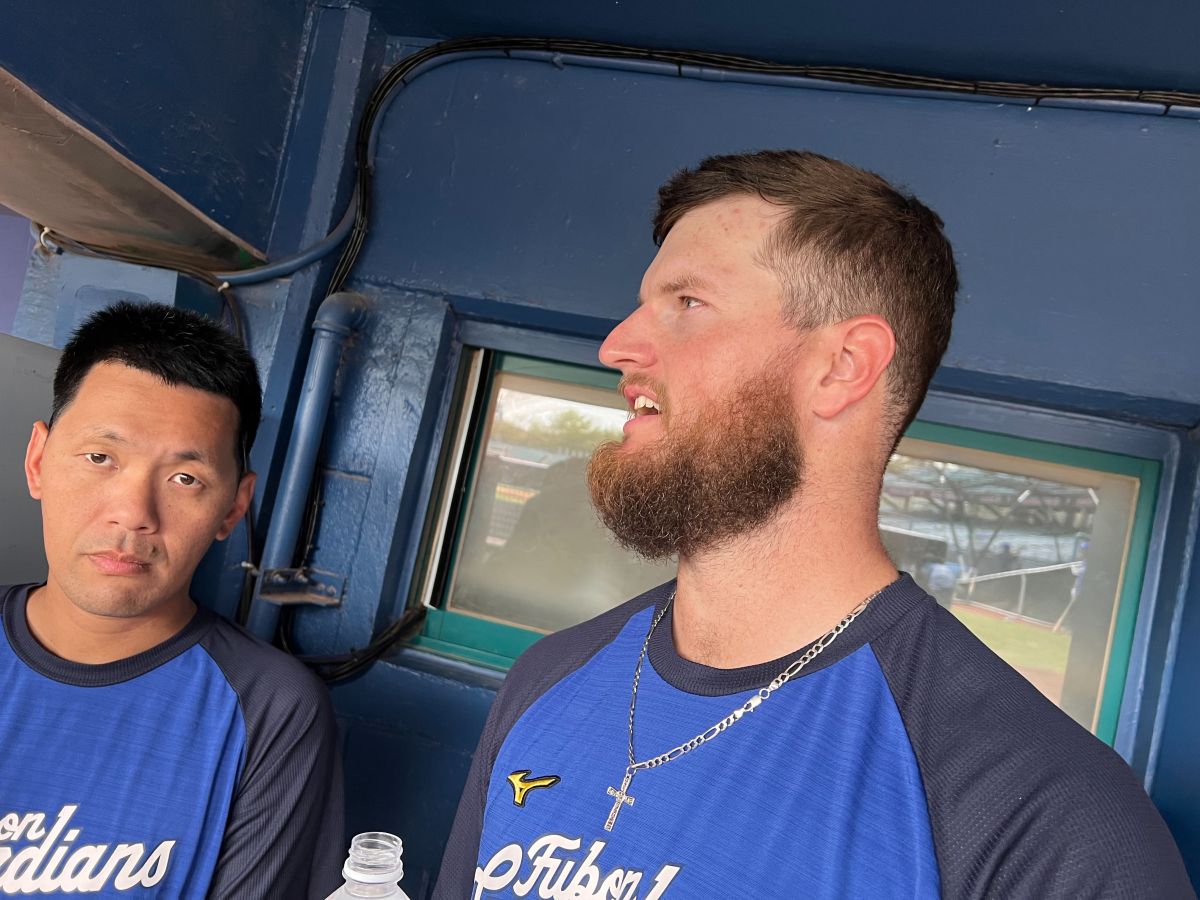 ▲富邦悍將洋投艾普勒(右)（圖／記者簡名杉攝）