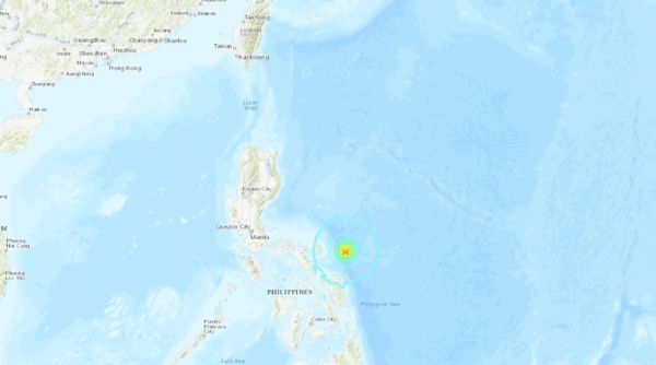 ▲菲律賓發生規模6.2地震。（圖／翻攝自USGS）