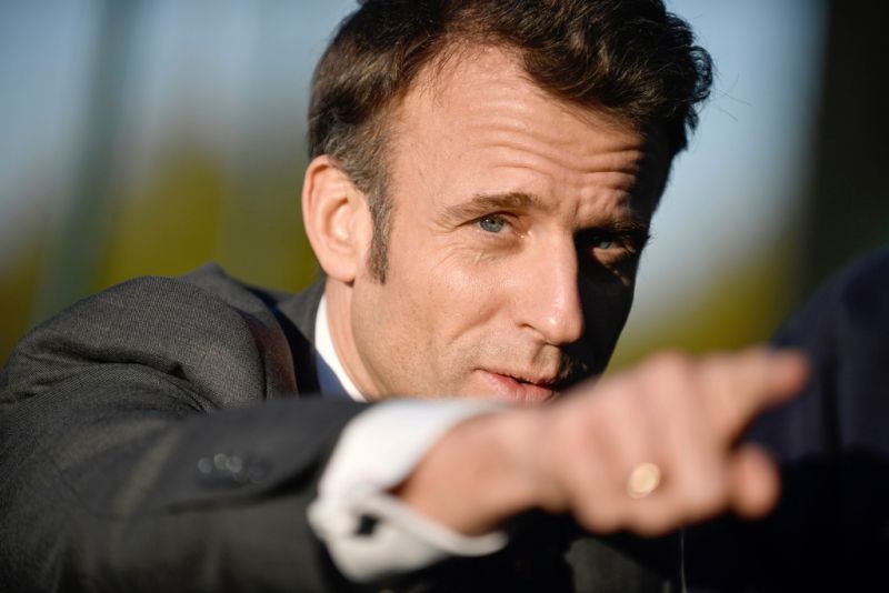 ▲法國總統馬克宏（Emmanuel Macron）今天呼籲西方，對烏克蘭提供「切實可靠」的安全保證。（圖／美聯社／達志影像）