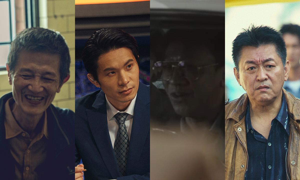 ▲《模仿犯》全員飆演技，左起陳博正、姚淳耀、游安順、庹宗華角色搶眼。（圖／翻攝Netflix）