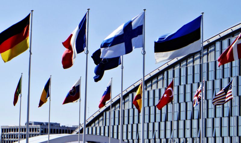 ▲芬蘭在4月4日正式加入北約組織，瑞典的入會申請則被土耳其與匈牙利政府擱置。（圖／美聯社／達志影像）