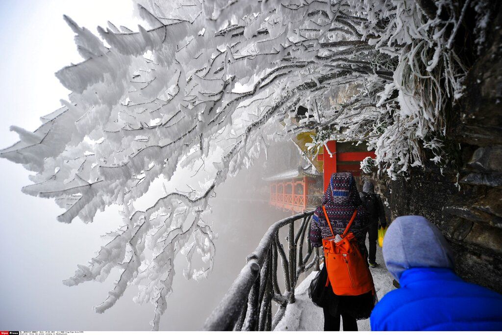 ▲中國著名的旅遊勝地張家界日前傳出遊客集體服毒跳崖事件，警方告知家屬死者服毒量遠超於致死量。（圖／美聯社／達志影像）