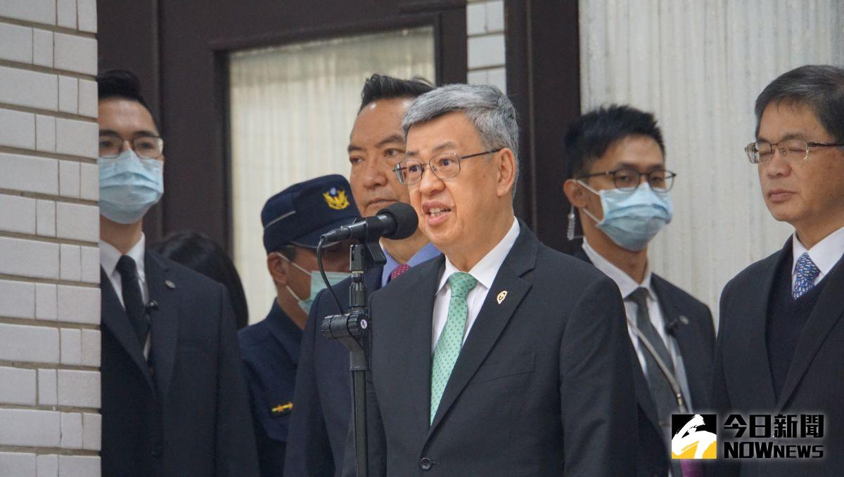 ▲行政院長陳建仁強調，台灣本來就是主權獨立的國家，台灣的事非中國的家務事。（圖／記者呂炯昌攝）