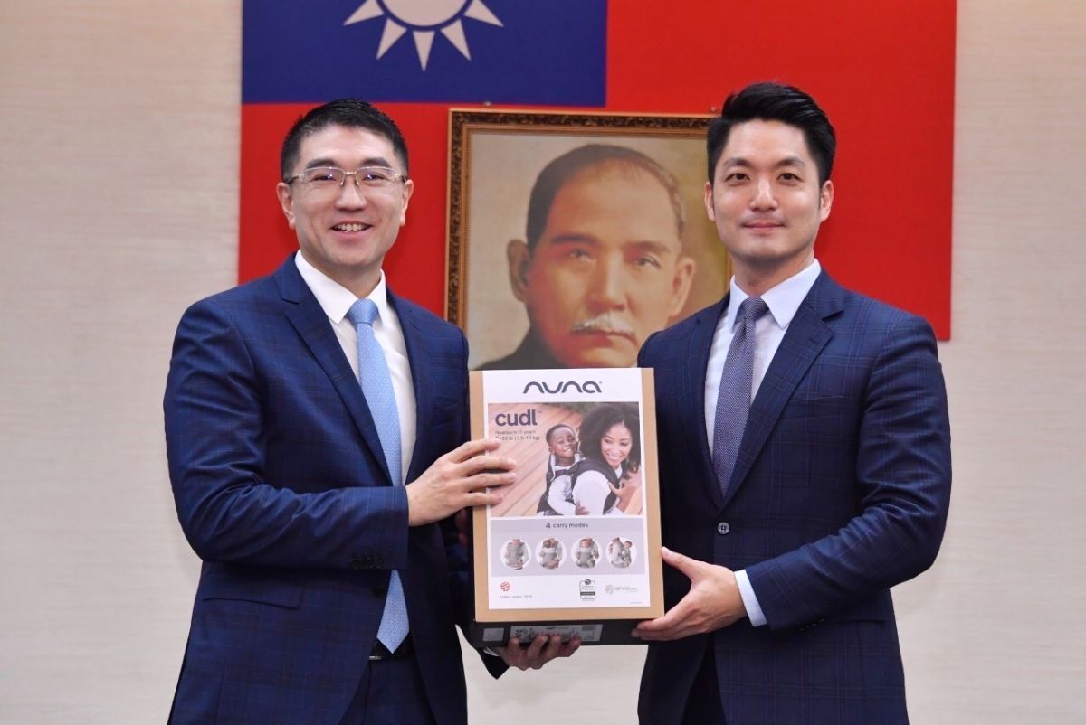 ▲基隆市長謝國樑（左）率團隊前往北市府，拜會市長蔣萬安。（圖／北市府提供）