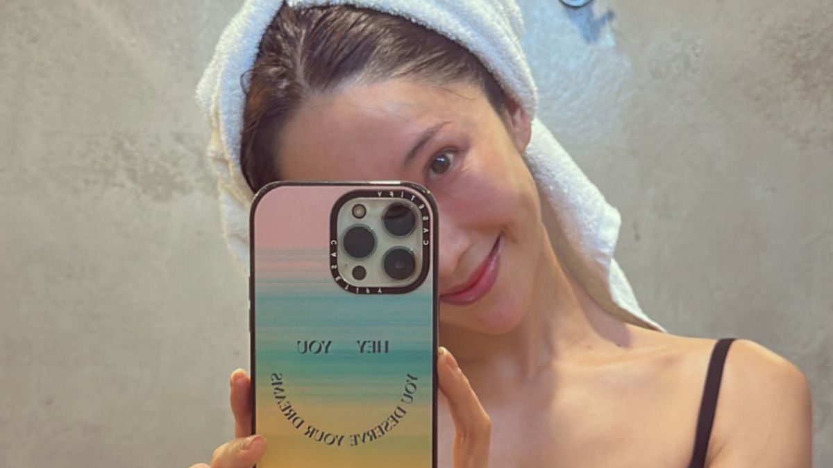 ▲隋棠運動完自拍，傲人之處藏不住，她也公開自製菜單。（圖／翻攝自隋棠IG）