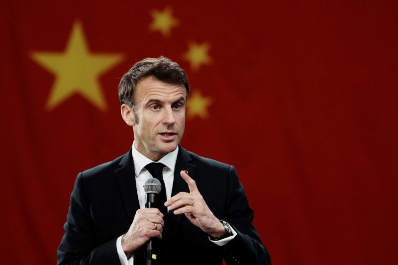 ▲據分析，北京方面日前給來訪的法國總統馬克宏（Emmanuel Macron）超高禮遇，目的是藉此打破美國對中國的外交圍堵。（圖／美聯社／達志影像）