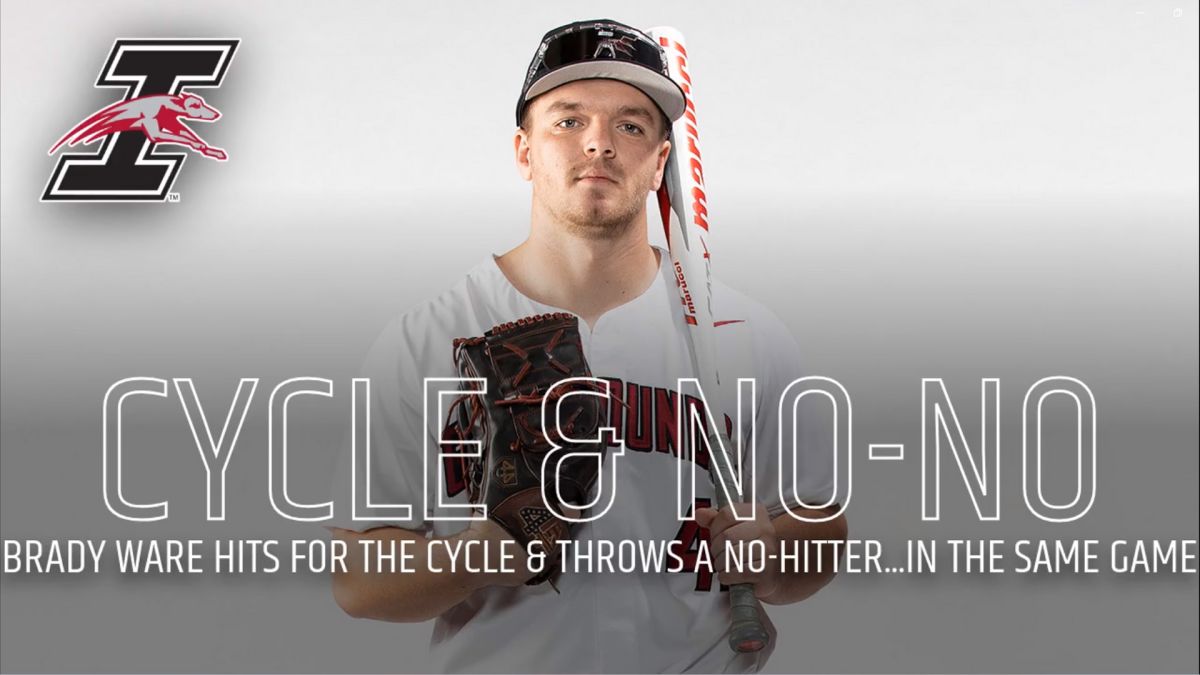 ▲美國研究生Brady Ware完全打擊又有無安打比演出。（圖／取自UIndy Athletics）