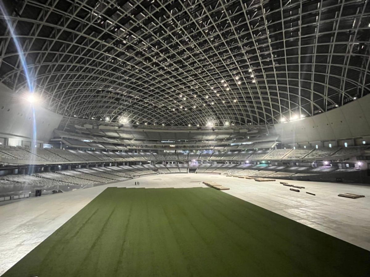 ▲大巨蛋驚傳工安意外。（資料照／翻攝自李四川臉書）