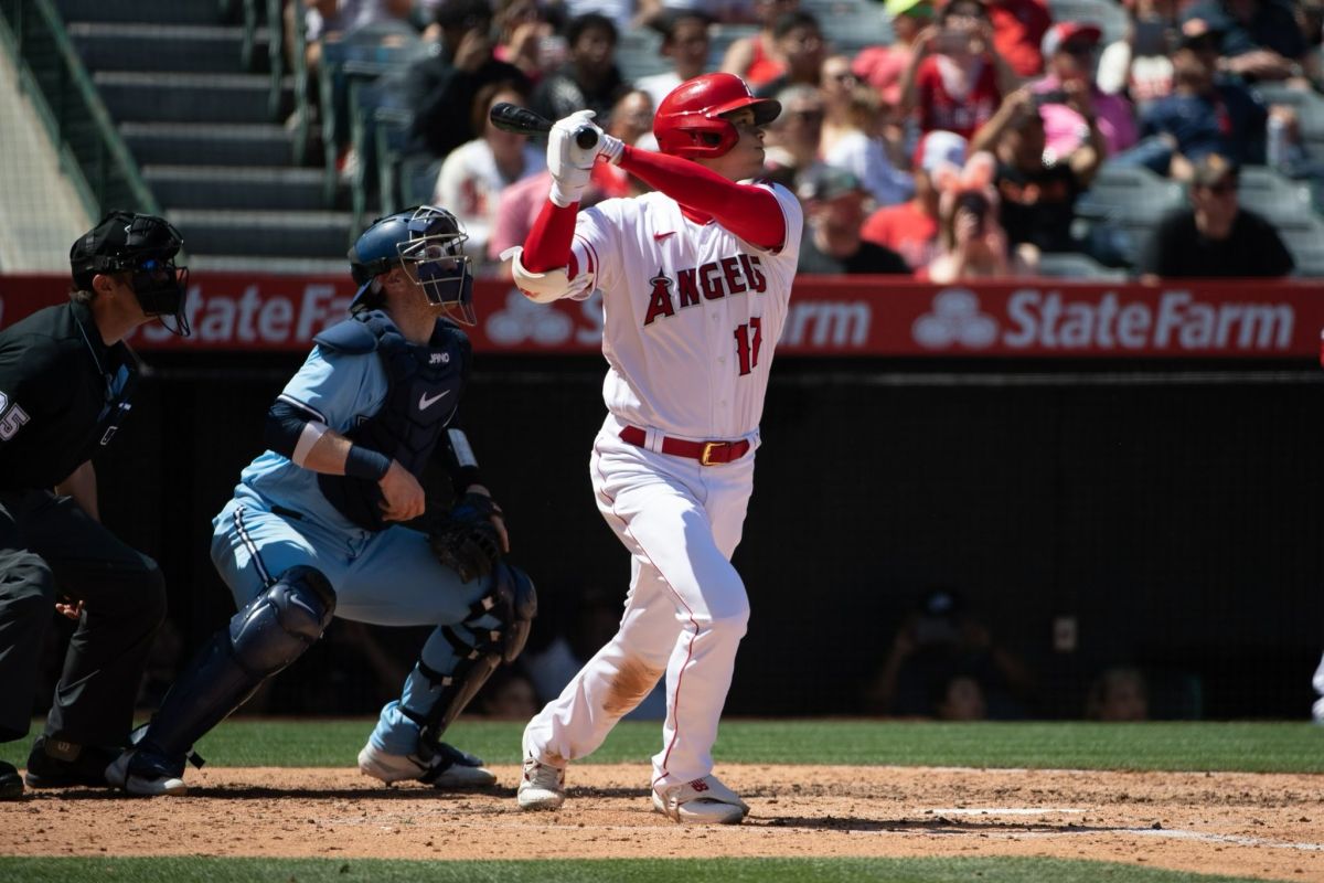 ▲大谷翔平開轟砲擊學長菊池雄星。（圖／美聯社／達志影像）