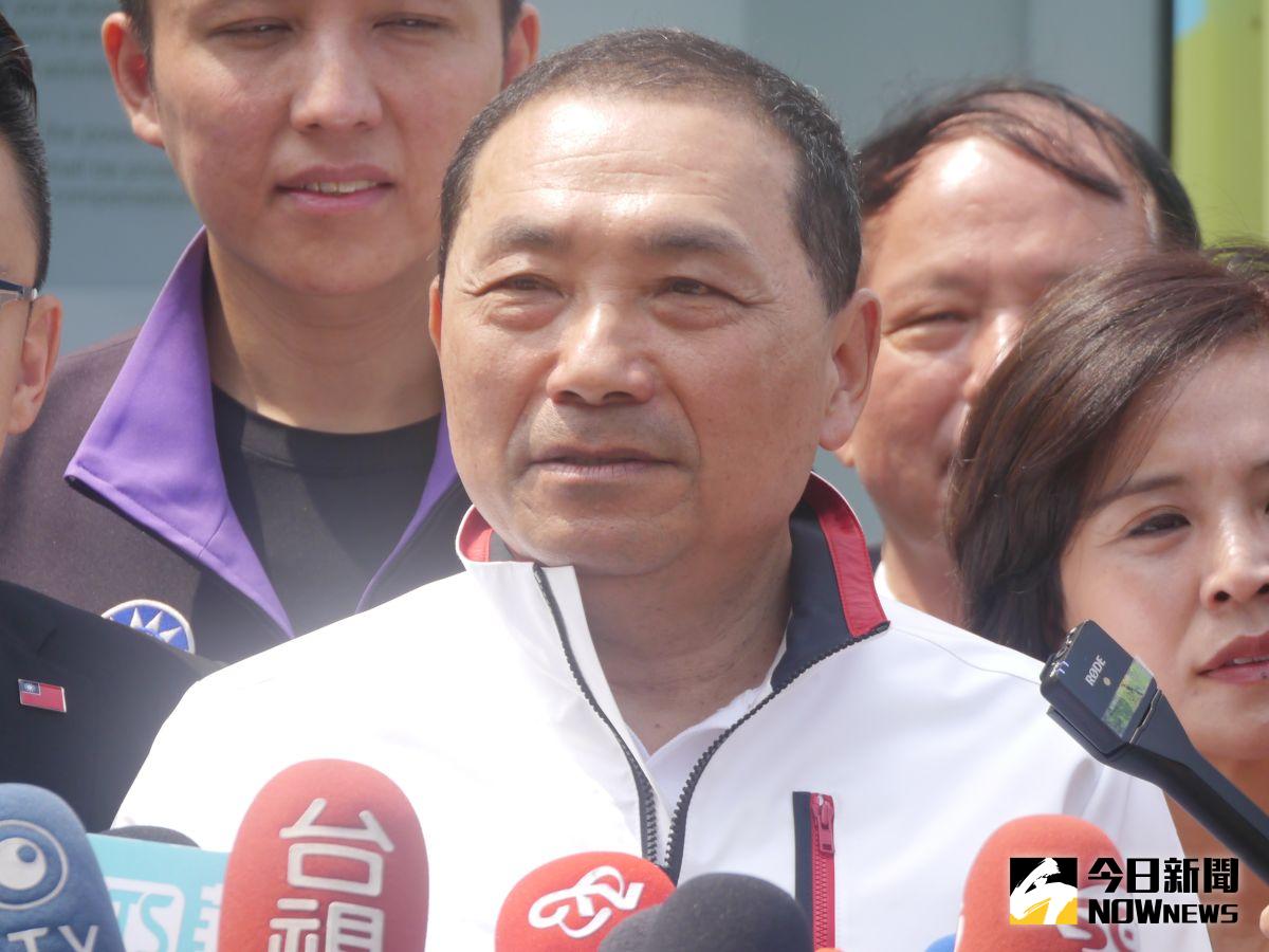 ▲侯友宜表示，讓新北安居樂業，就可能讓台灣安居樂業，為中華民國為台灣這塊地，未來我會繼續奮戰，更一反常態主動喊出「守護中華民國，勇往直前，捨我其誰」。（資料照／記者吳嘉億攝）