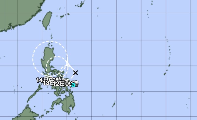 ▲稍早日本氣象廳已將菲律賓東方海面熱帶擾動升級為熱帶性低氣壓。（圖／日本氣象廳）