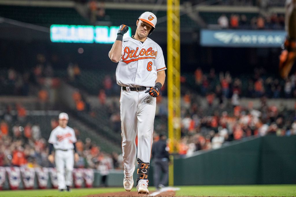 ▲金鶯強打Ryan Mountcastle單場狂轟9分打點，追平隊史紀錄（圖／美聯社／達志影像）