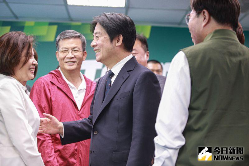 ▲民進黨舉行2024總統候選人提名記者會，正式提名副總統、黨主席賴清德參選。（圖／記者葉政勳攝，2023.04.12）