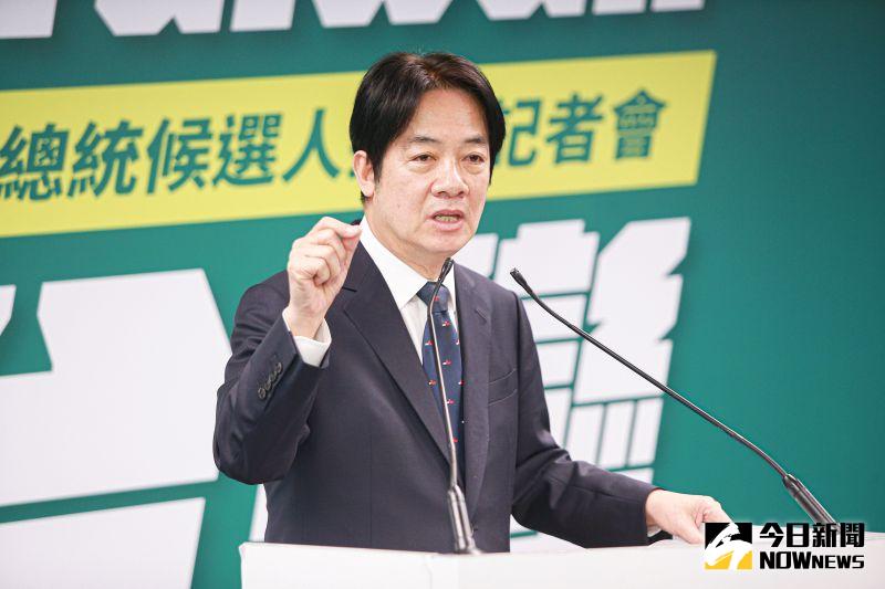 ▲民進黨舉行2024總統候選人提名記者會，正式提名副總統、黨主席賴清德參選。（圖／記者葉政勳攝，2023.04.12）