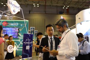 ▲【圖三】HyperG於4_13-15在越南胡志明市舉辦的「2023亞洲智慧城市博覽會」中展出由其代理經銷的南韓ICT整合監控視覺化解決方案WeMB。