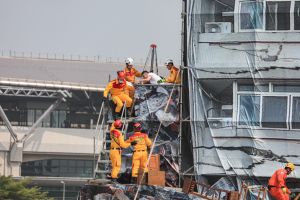 ▲民安9號演習昨在台中舉辦，首次納入「戰爭」項目。（圖／台中市政府提供，2023.04.14）