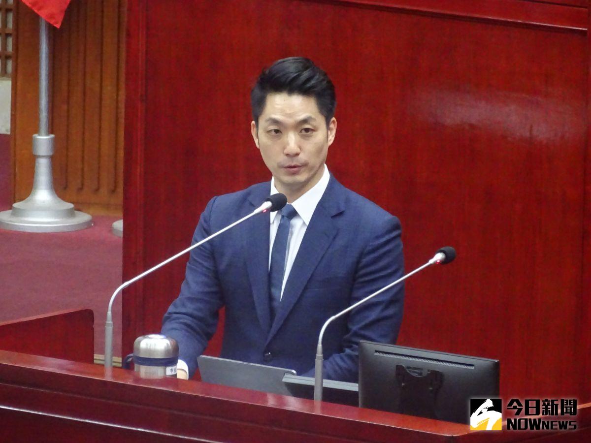 ▲台北市長蔣萬安進行施政報告。（圖 ／記者呂炯昌攝，2023.04.14）