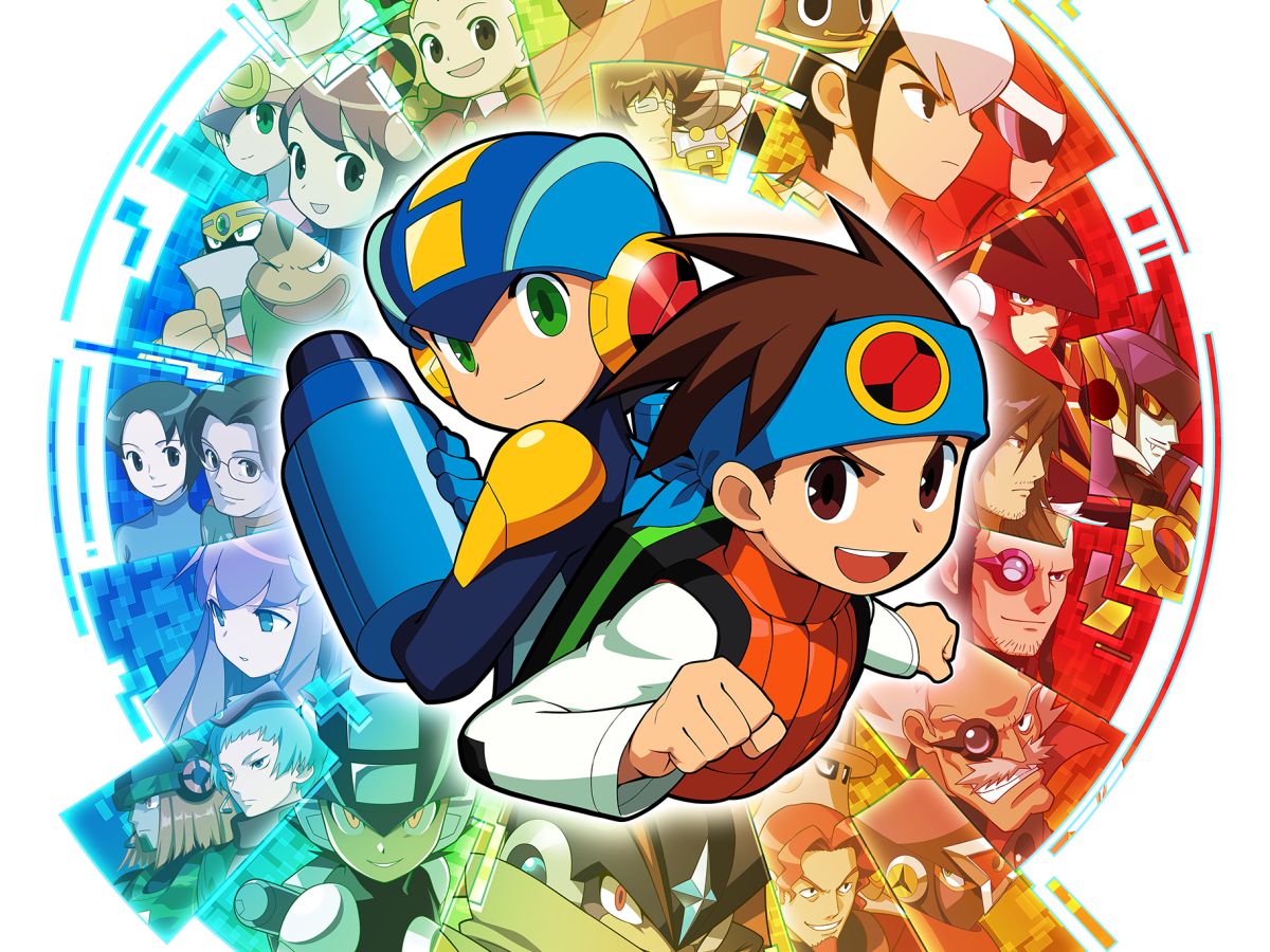 ▲《洛克人EXE合集》電玩遊戲14日，CAPCOM邀請洛克人作者鷹岬諒繪製全新短篇漫畫《久違20年的同學聚會》，也上傳洛克人動畫電影限時免費看。（圖／翻攝CAPCOM網站）