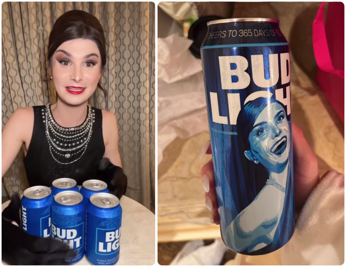 ▲百威找來跨性別網紅穆瓦尼（Dylan Mulvaney）業配旗下的淡啤品牌「Bud Light」，不料引發保守派人士強烈反彈，百威母公司市值慘蒸發52億美元，還有人揚言要去百威工廠丟炸彈。（圖／翻攝自Dylan Mulvaney的IG）
