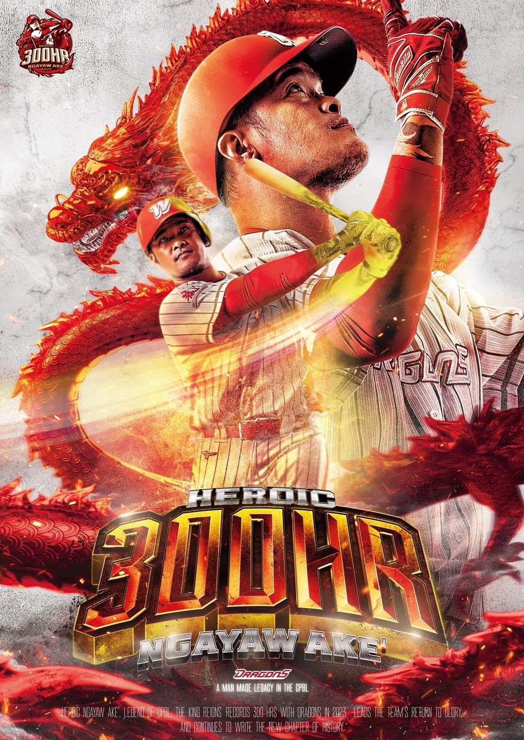 ▲林智勝中職生涯300轟達陣。（圖／味全龍隊提供）