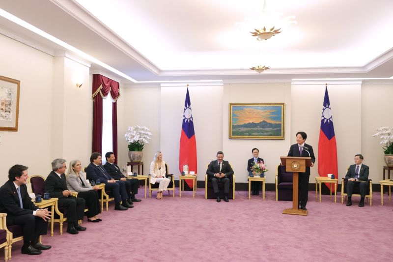 ▲賴清德接見葡萄牙國會議員訪問團。(圖/總統府提供)