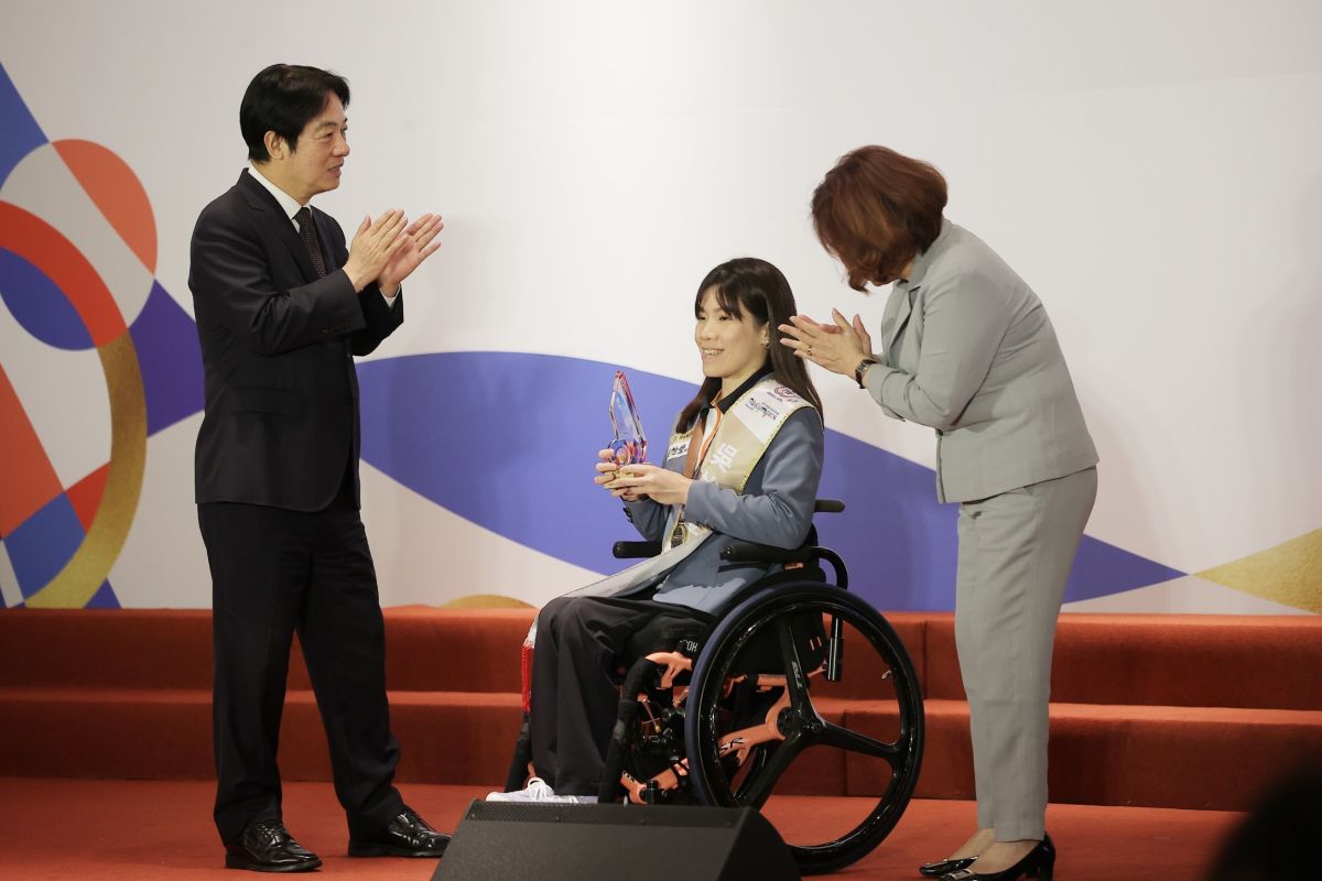 ▲賴清德出席「第10屆國際展能節職業技能競賽代表團頒獎典禮」。（圖／總統府提供）