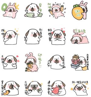 ▲免費貼圖「LINE購物商城 × 肥肥」。(圖/取自LINE) ▲免費貼圖「LINE購物商城 × 肥肥」。(圖/取自LINE)