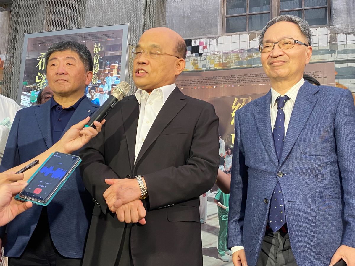 ▲賴清德獲民進黨提名參選2024總統大選，蘇貞昌表示會給予支持。（圖／記者陳威叡攝，2023.04.18）