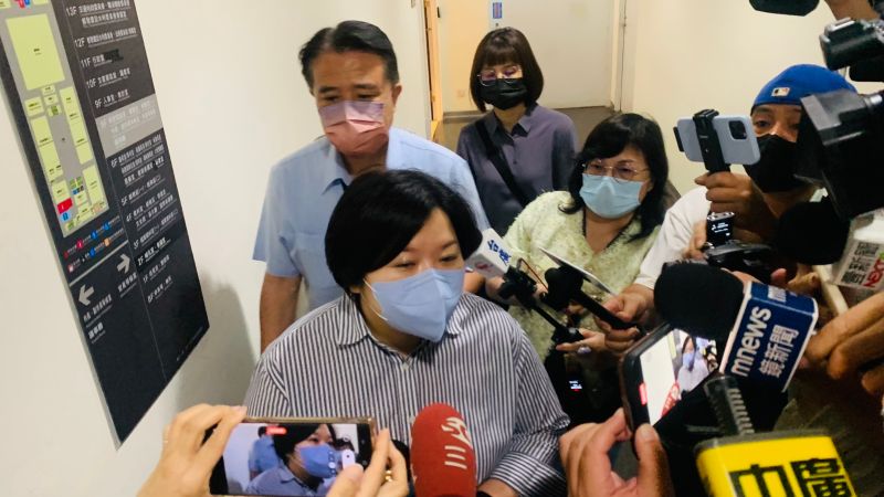 ▲顏莉敏今表示,爸爸顏清標「最近操勞的事比較多」。(圖/記者顏幸如攝,2023.04.19)