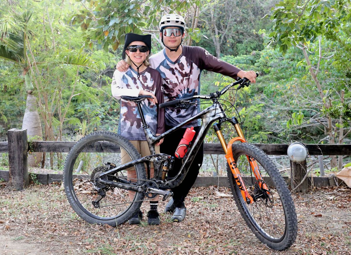 ▲林彥君和江勝山聯袂「回娘家」參加定情賽XTERRA 。XTERRA Taiwan提供。官方提供