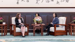 蔡英文接見AIT主席羅森柏格,期盼強化台美關係。 ▲蔡英文接見AIT主席羅森柏格,期盼強化台美關係。(圖/總統府提供)