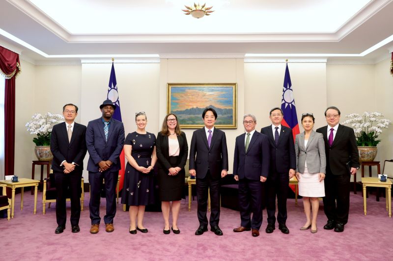 ▲賴清德接見美國在台協會（AIT）主席羅森柏格。（圖／總統府提供）