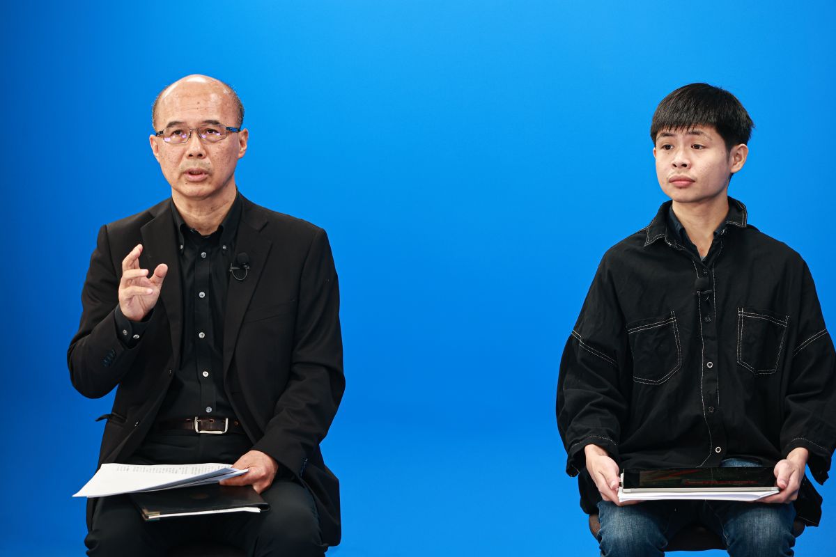 ▲《NOWnews今日新聞》舉辦跨世代論壇，與會者中原大學設計學院院長趙家麟（左），企鵝交通手札FB粉專創立人吳祥瑀（右）討論觀光客來台遭遇的交通困擾。（圖／記者葉政勳攝，2023.04.20）