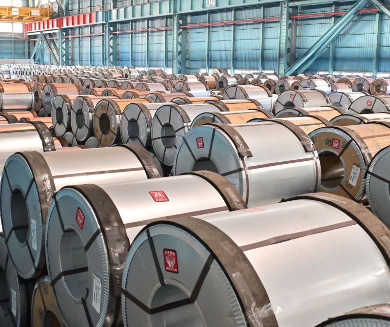 ▲中鋼公司鍍鋅鋼品SGCC RC40通過UL 2809驗證，劃下高級鋼品再生料占比認證新里程碑。(圖／記者黃守作攝)