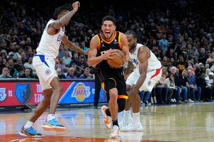 Devin Booker ▲太陽後衛Devin Booker。(圖/美聯社/達志影像)