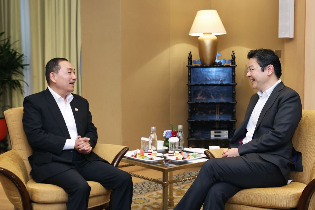 ▲新北市長侯友宜會見新加坡副總理黃循財。（圖 ／翻攝黃循財臉書）