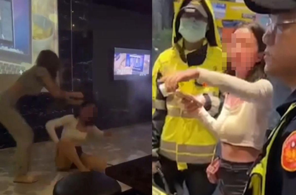 ▲台中一名從事八大行業的孫姓女子，與陳姓女子有2萬元的債務糾紛，結果雙方當面調解失敗爆發衝突。（圖/爆料公社）