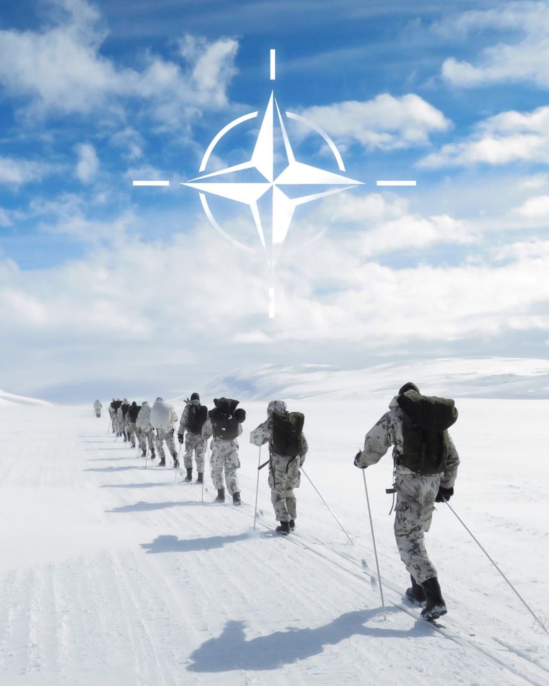▲比較少見的滑雪部隊，在芬蘭加入北約後特意加上北約的圖樣。（圖／翻攝自芬蘭國防部臉書）