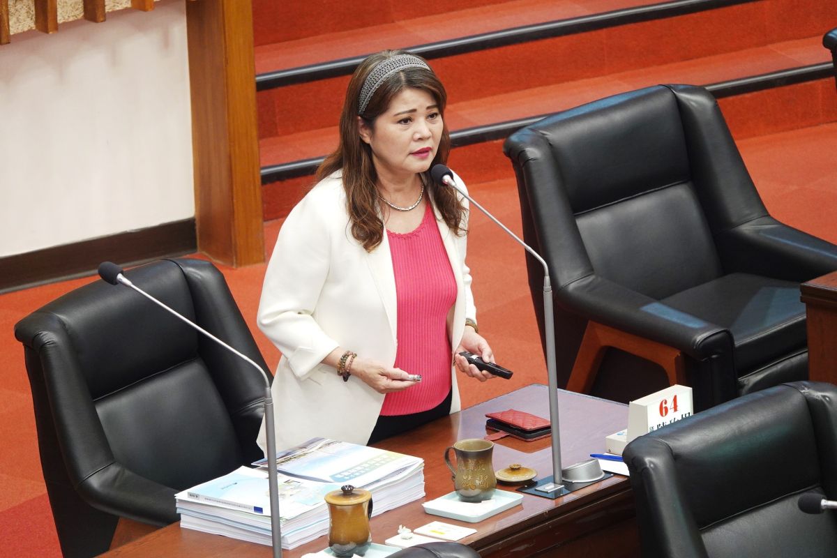 ▲國民黨議員陳玫娟今天針對「左營區南門十字路型改善案」向市長陳其邁提出質詢，她強調，不是反對改造，而是應與里民溝通、不能草率行事，應重新研議評估。（圖／高市議員陳玫娟提供）