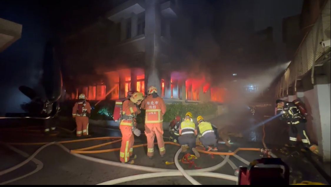 ▲調查局廉政大樓火警。（圖／翻攝畫面）