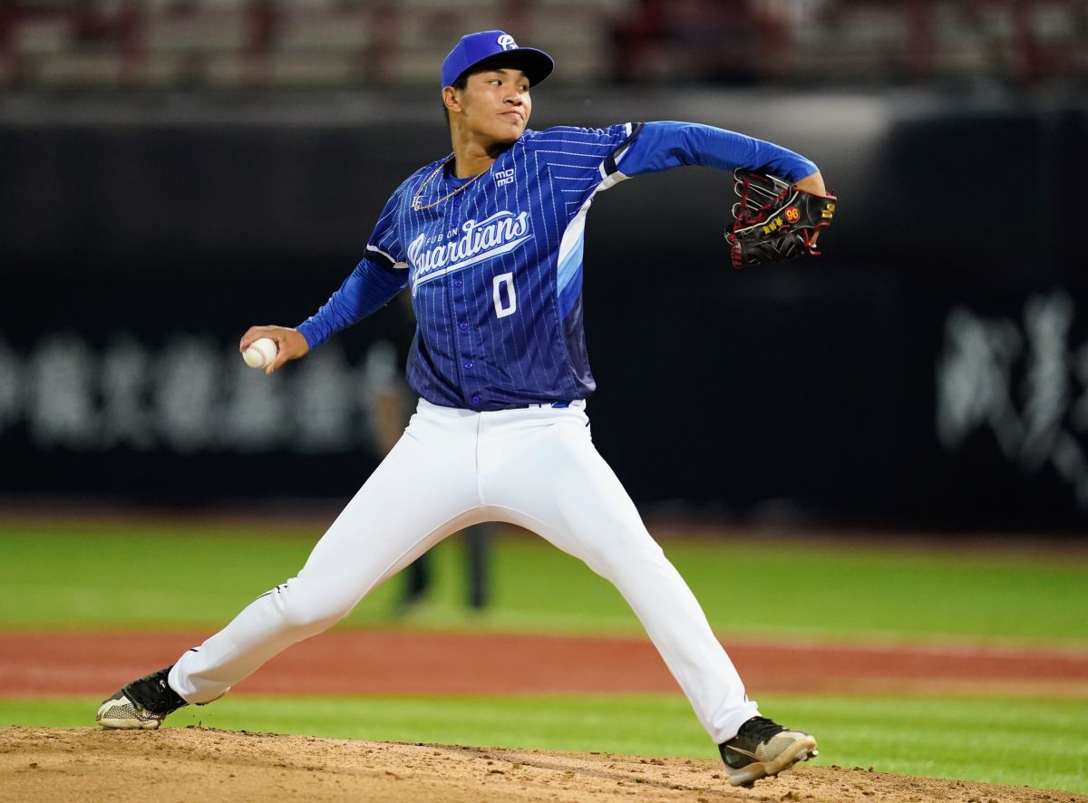 ▲富邦19歲大物投手黃保羅喜迎中職生涯首勝。（圖／富邦提供）