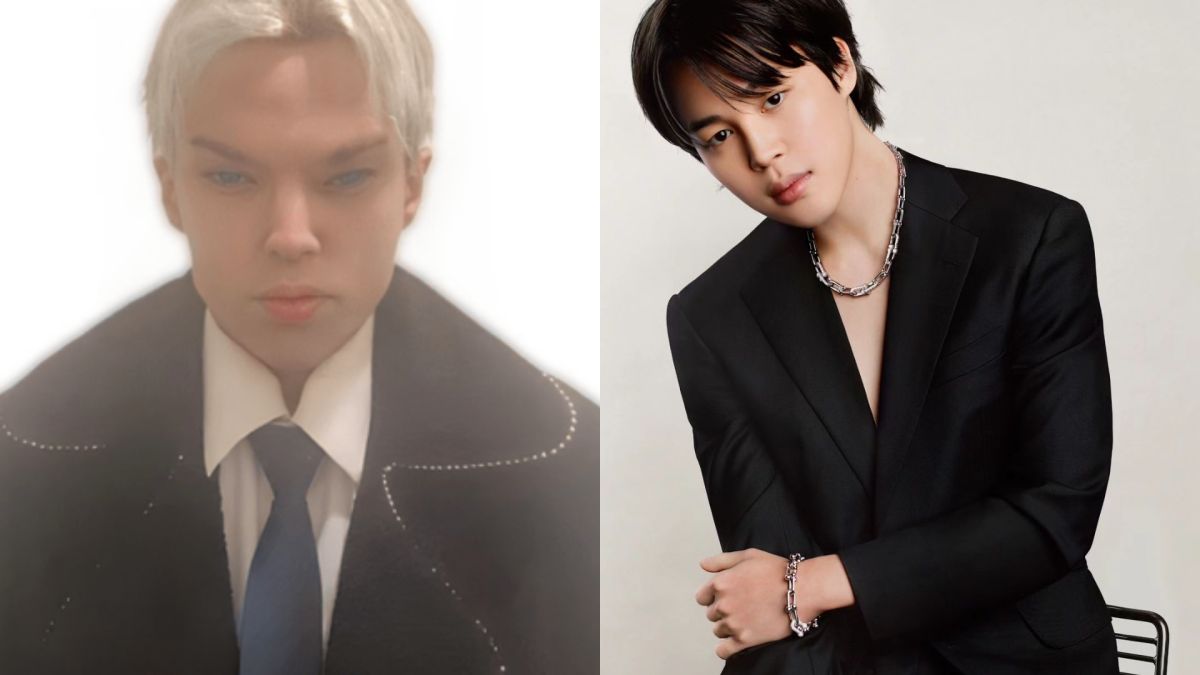 ▲加拿大演員馮可魯奇歐（左）砸了670萬元整型，就為把自己整成JIMIN朴智旻，結果因為併發症感染不幸離世，得年22歲。（圖／翻攝推特、JIMIN IG）