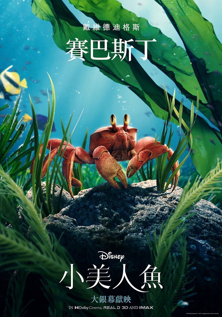 ▲《小美人魚》戴維德迪格斯飾賽巴斯丁。(圖/迪士尼)