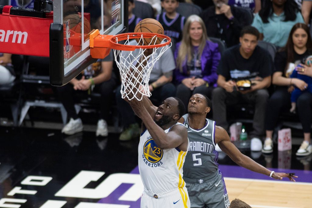 ▲Draymond Green上籃得手，在天王山之戰得到21分。（圖／美聯社／達志影像）