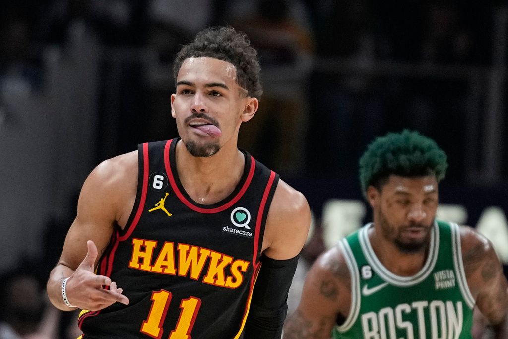 ▲老鷹主控Trae Young可望參加全明星賽。（圖／美聯社／達志影像）