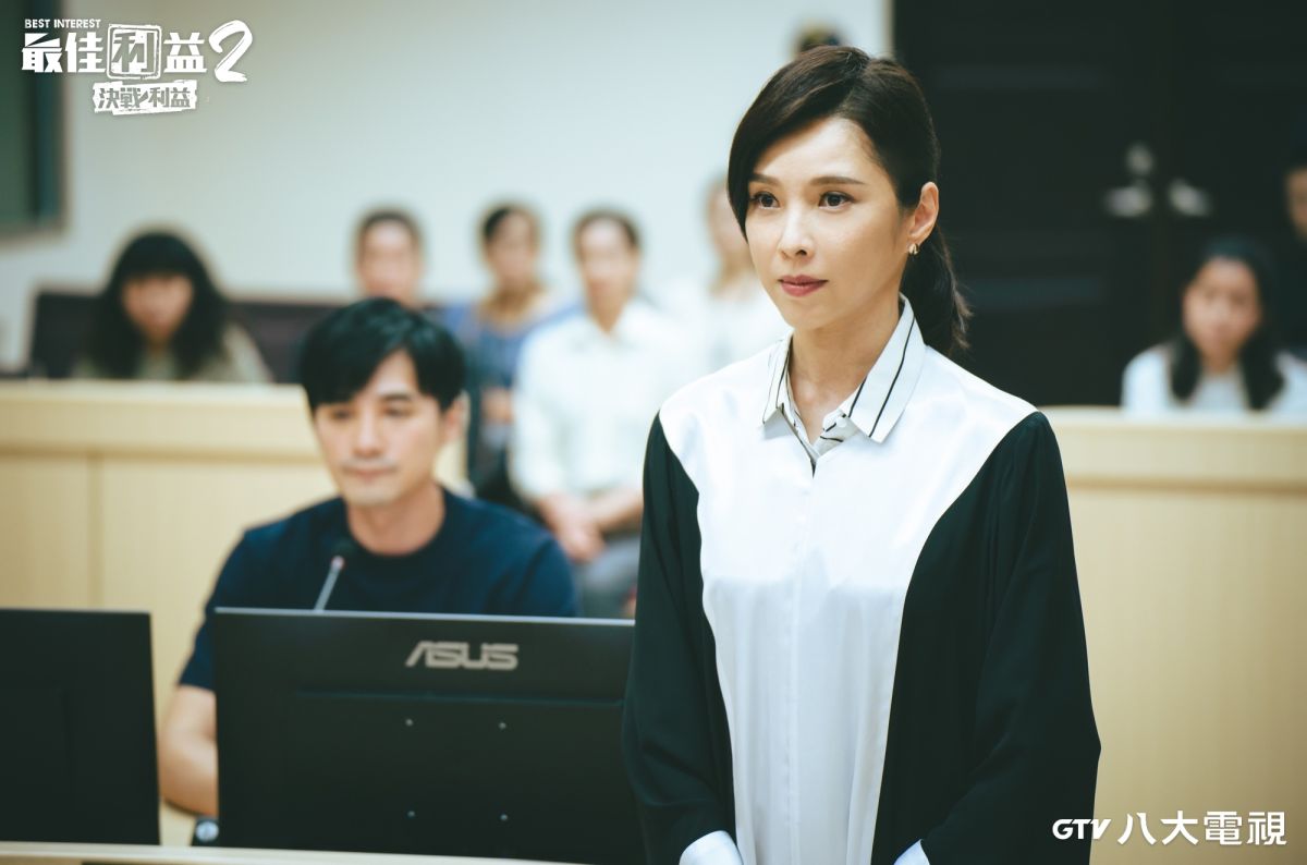 ▲見到鍾承翰客串《最佳利益2》，天心背法條的崩潰回憶湧上心頭。（圖／八大）