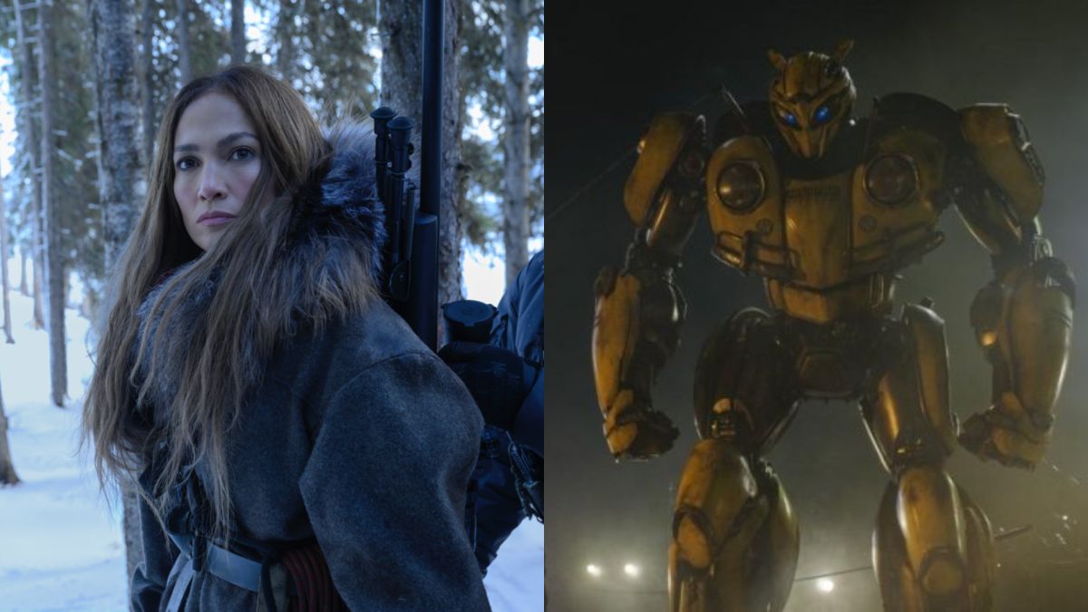 ▲Netflix 5月歐美夯片，《慈母殺心》珍妮佛洛佩茲（左）化身殺手、《變形金剛》真人電影《大黃蜂》帥氣登場。（圖／Netflix、UIP）