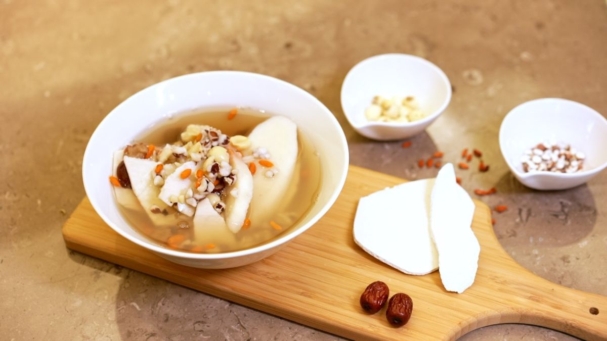 ▲四神湯食材有健脾、利水、滲濕的作用，適合立夏養生。（圖／馬光中醫提供）